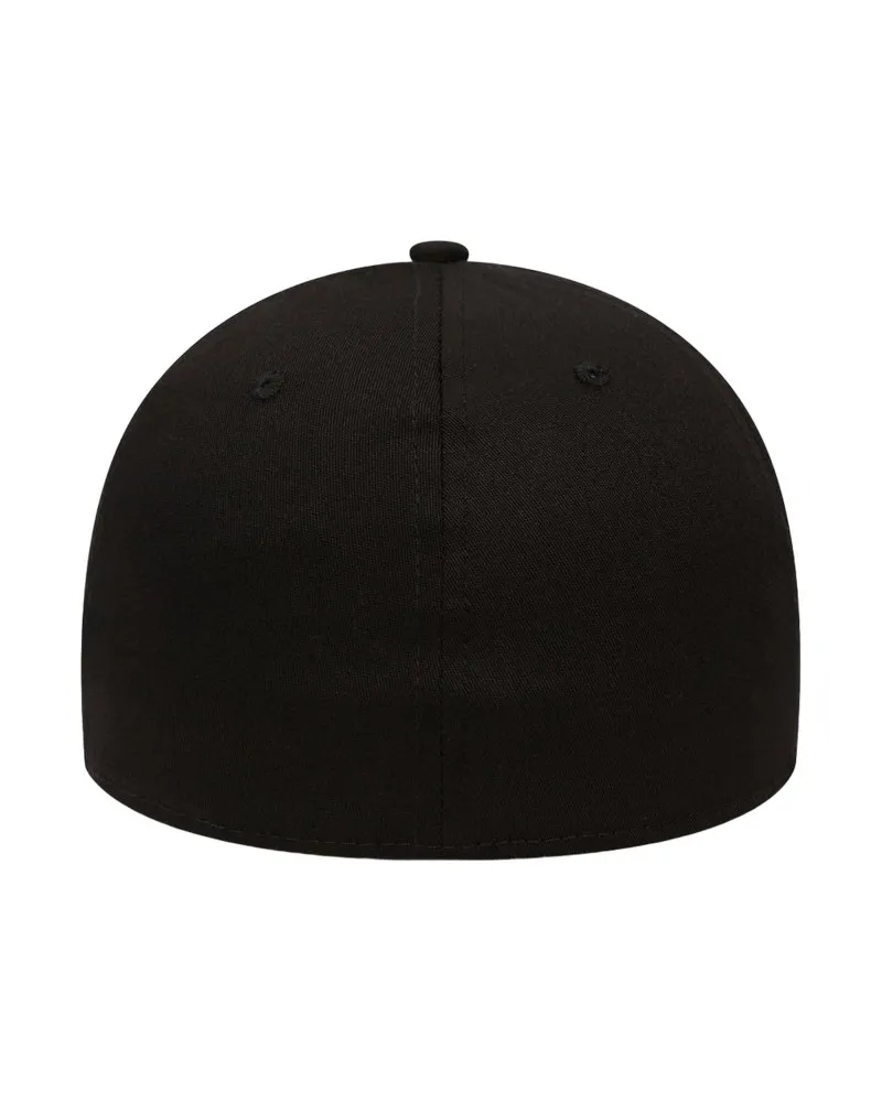 GORRA NEW ERA NEGRA LOGO NY BLANCO BORDADO FRENTE VISERA CURVA