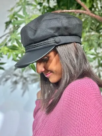 Gorra Paño BRUCE Negro