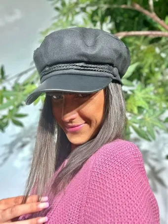 Gorra Paño BRUCE Negro