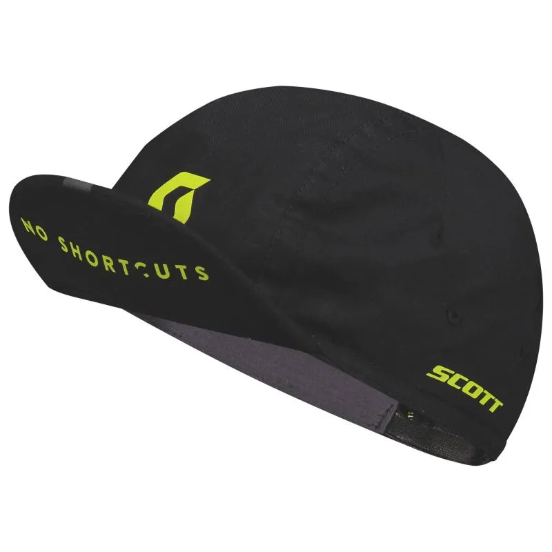 Gorra Scott No Shortcuts (Negro/Amarillo azufre) mujer