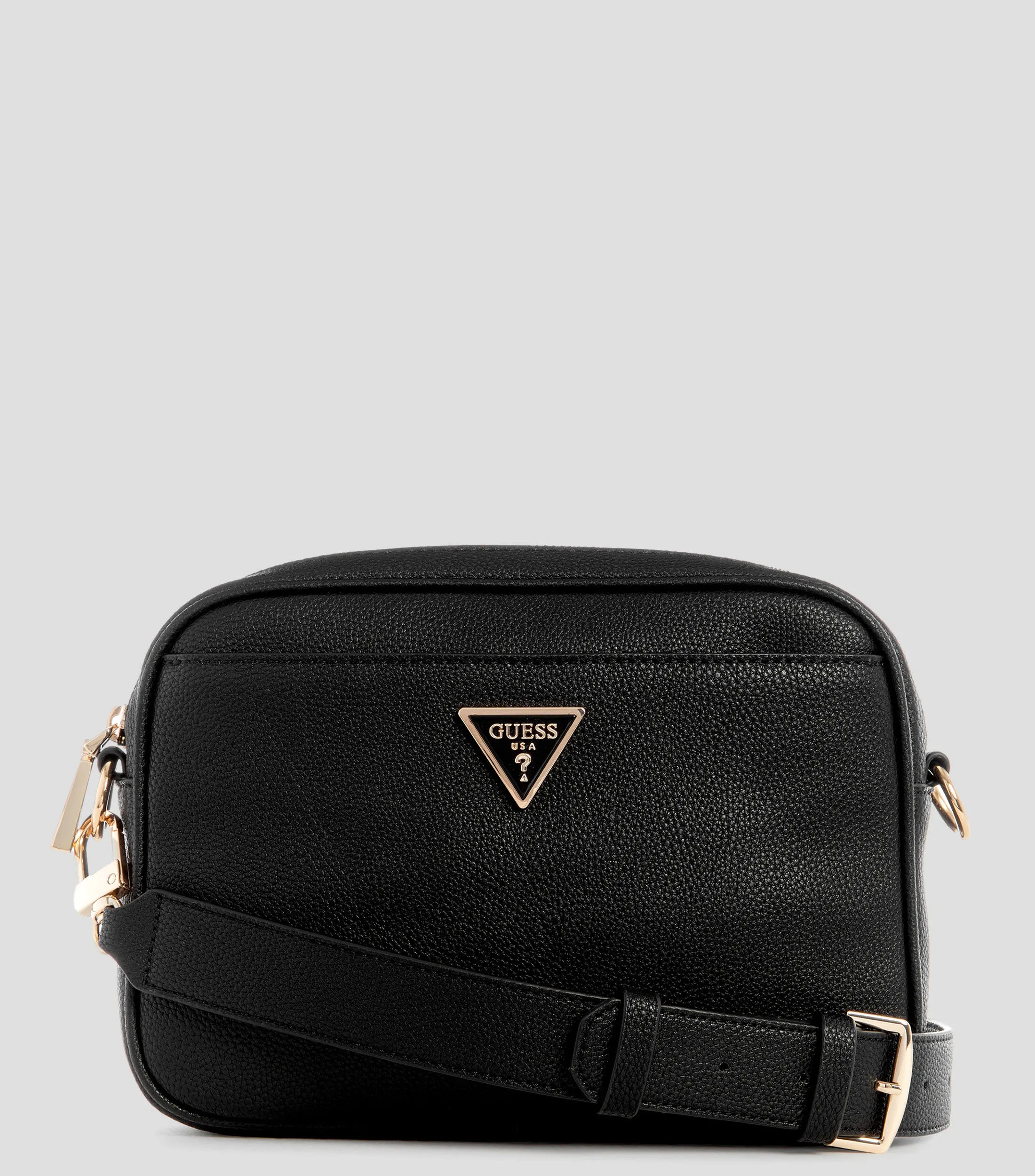 Guess Bolso Crossbody Negro Meridian Liso Mujer