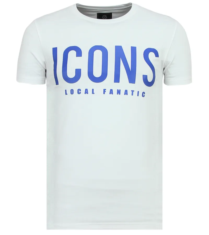 HOMBRE ICONS CAMISETAS  CAMISETAS DIVERTIDAS  6361W  BLANCO