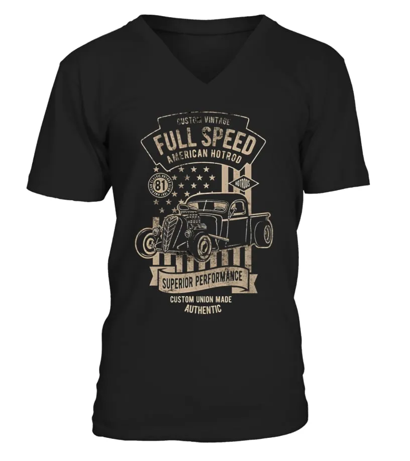 Hot Rod American Hot Rod Love BK 111 Camiseta cuello en V Unisex