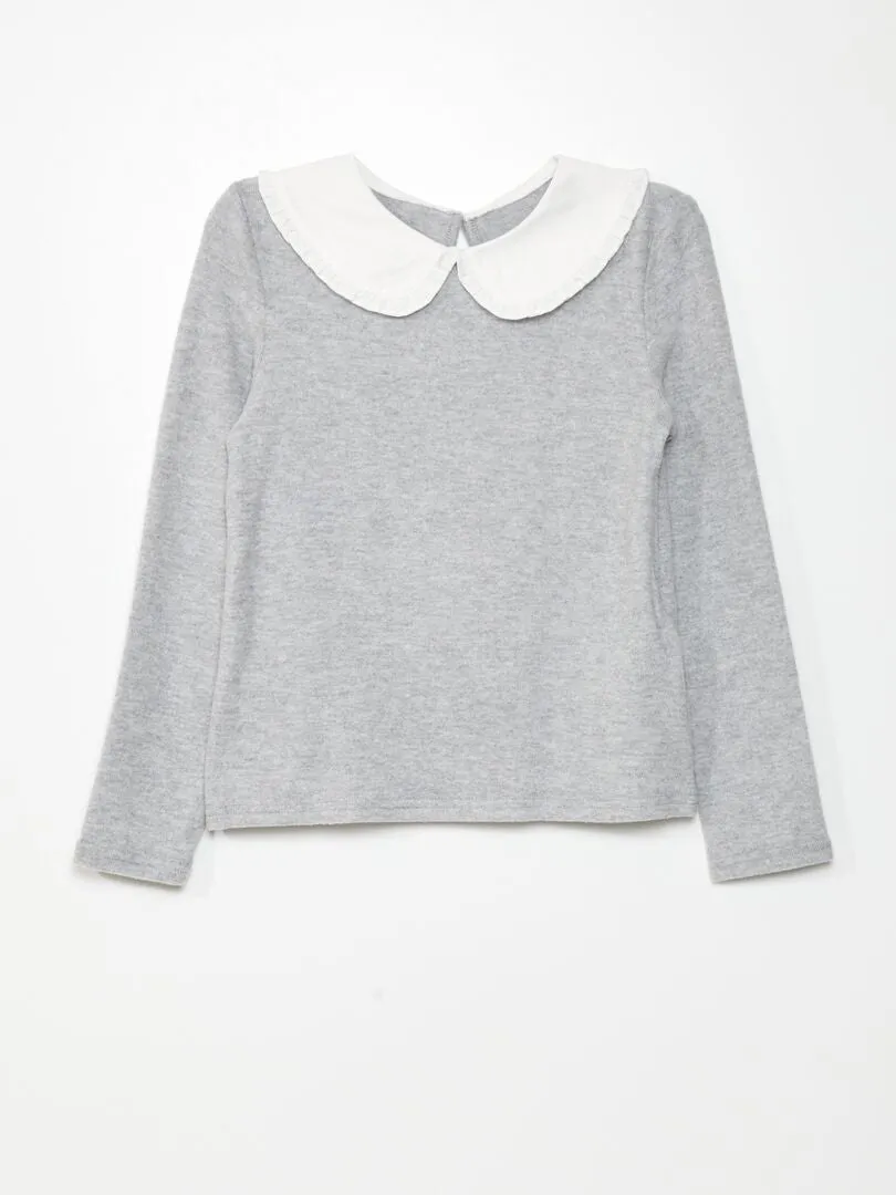 JERSEY DE PUNTO SUAVE  GRIS