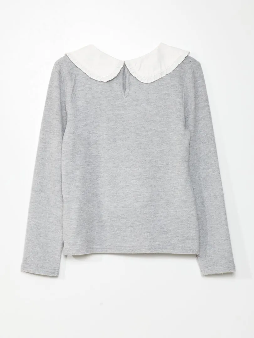 JERSEY DE PUNTO SUAVE  GRIS