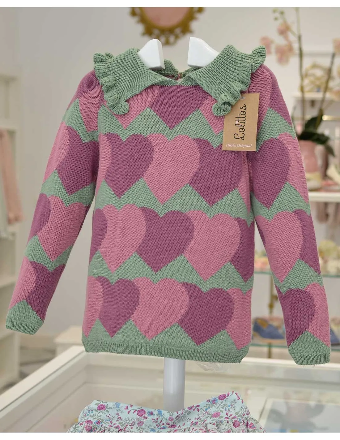 Jersey Niña Corazones Colección Travel Lolittos