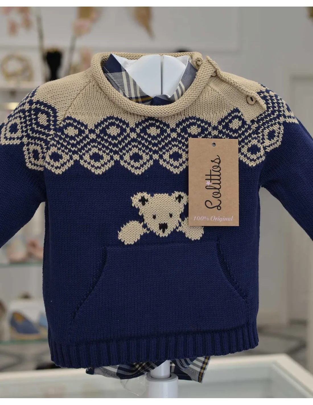 Jersey Niño Marino Colección Teddy de Lolittos
