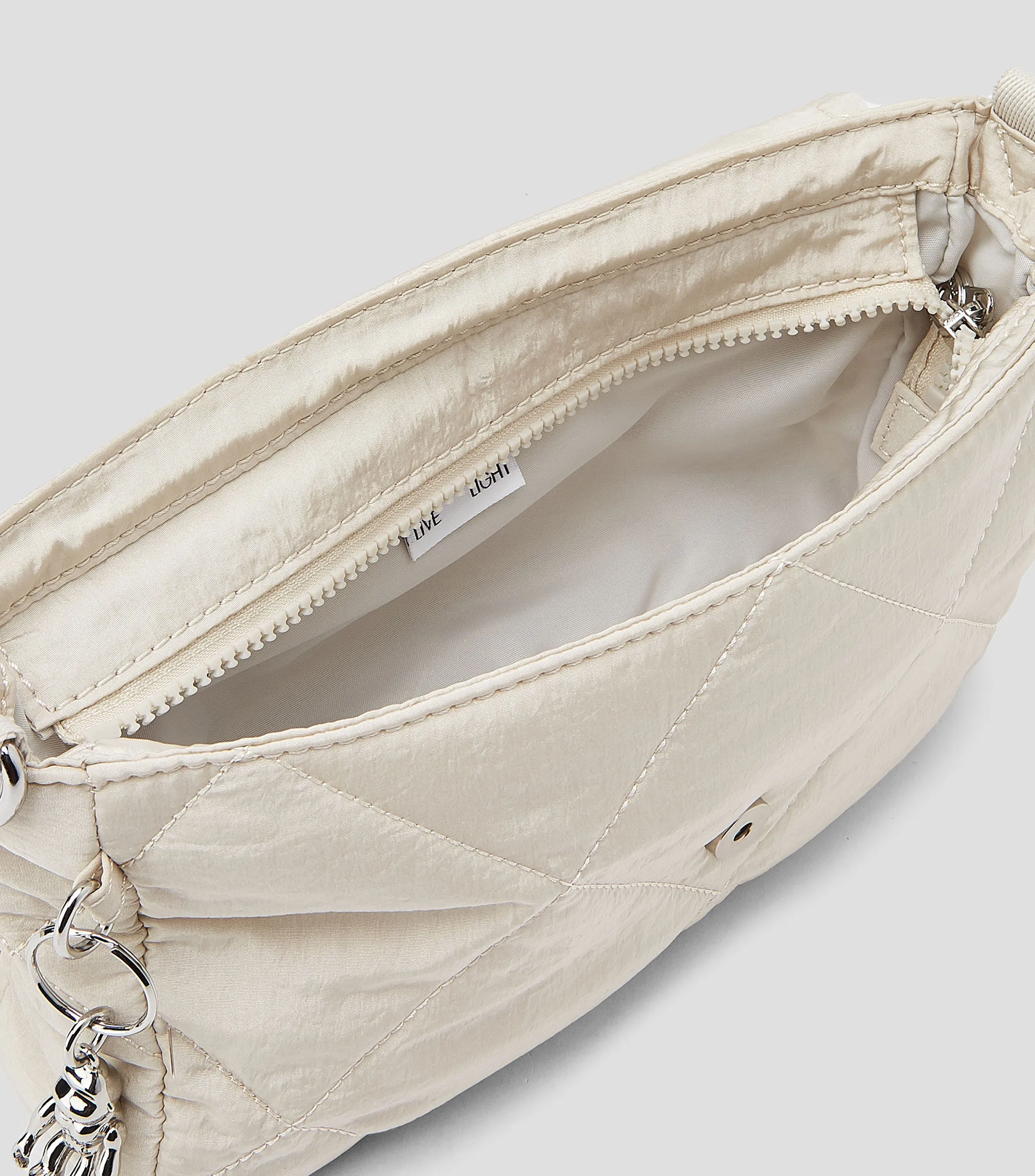 Kipling Bolso shoulder Aras Airy beige liso Mujer