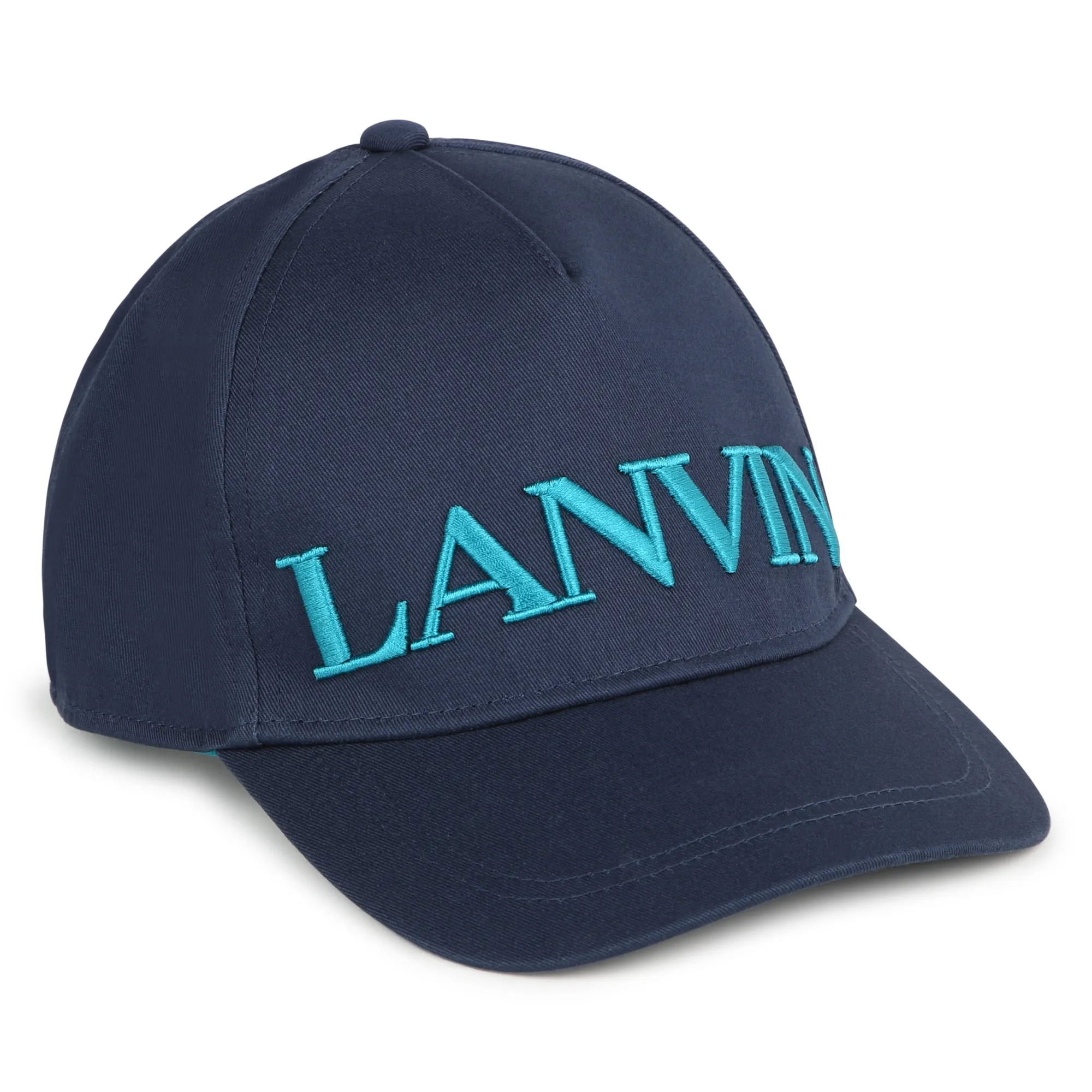LANVIN Gorra de algodón bordada