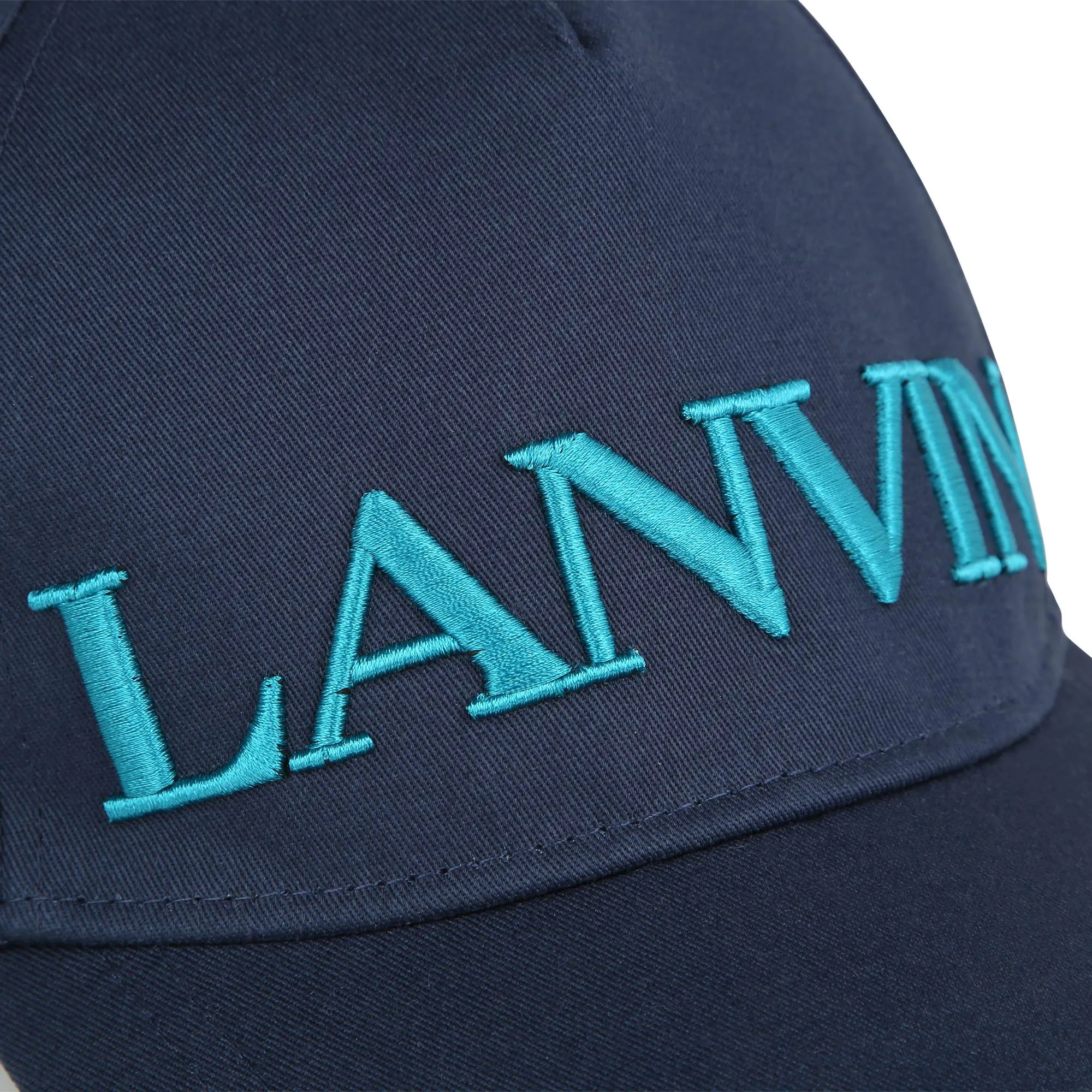 LANVIN Gorra de algodón bordada
