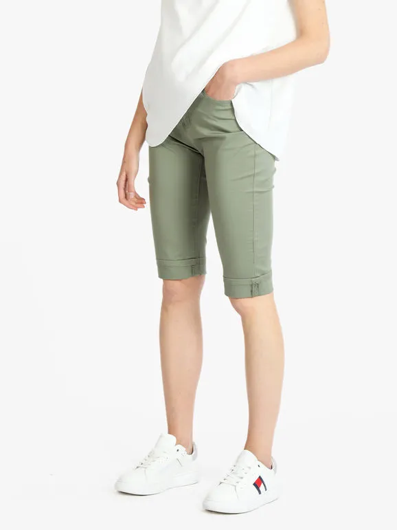 Max & Liu Pantalón cropped de mujer en algodón