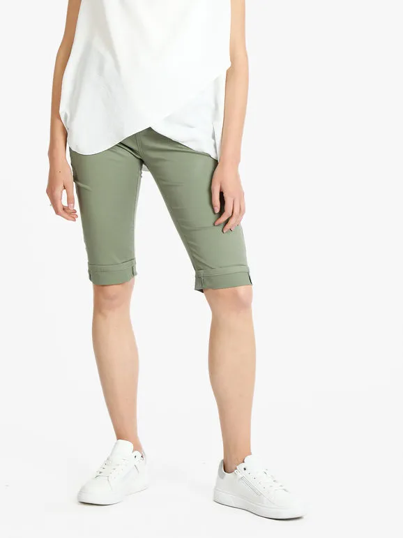 Max & Liu Pantalón cropped de mujer en algodón
