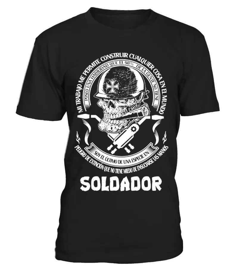 Mi trabajo me permite construit cualquier cosa en el mundo poseo una habilidad … Camiseta cuello redondo Unisex