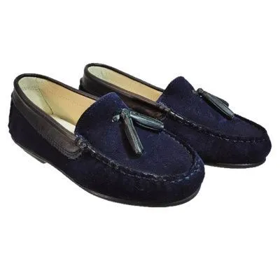 Mocasin serraje marino borlas