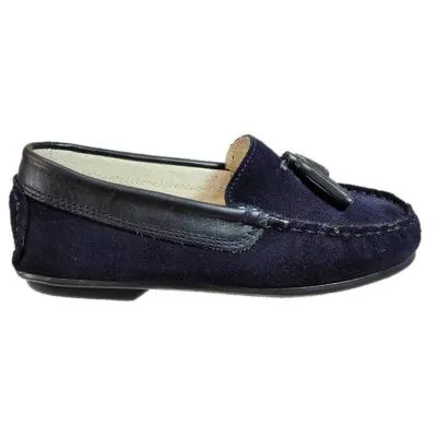 Mocasin serraje marino borlas