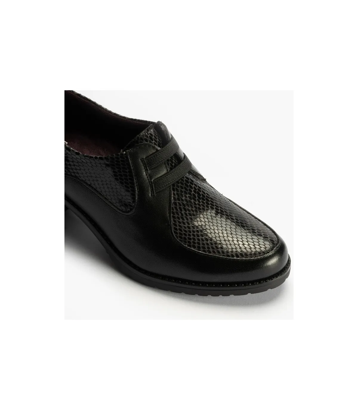 Mocasín de confort con tacón
