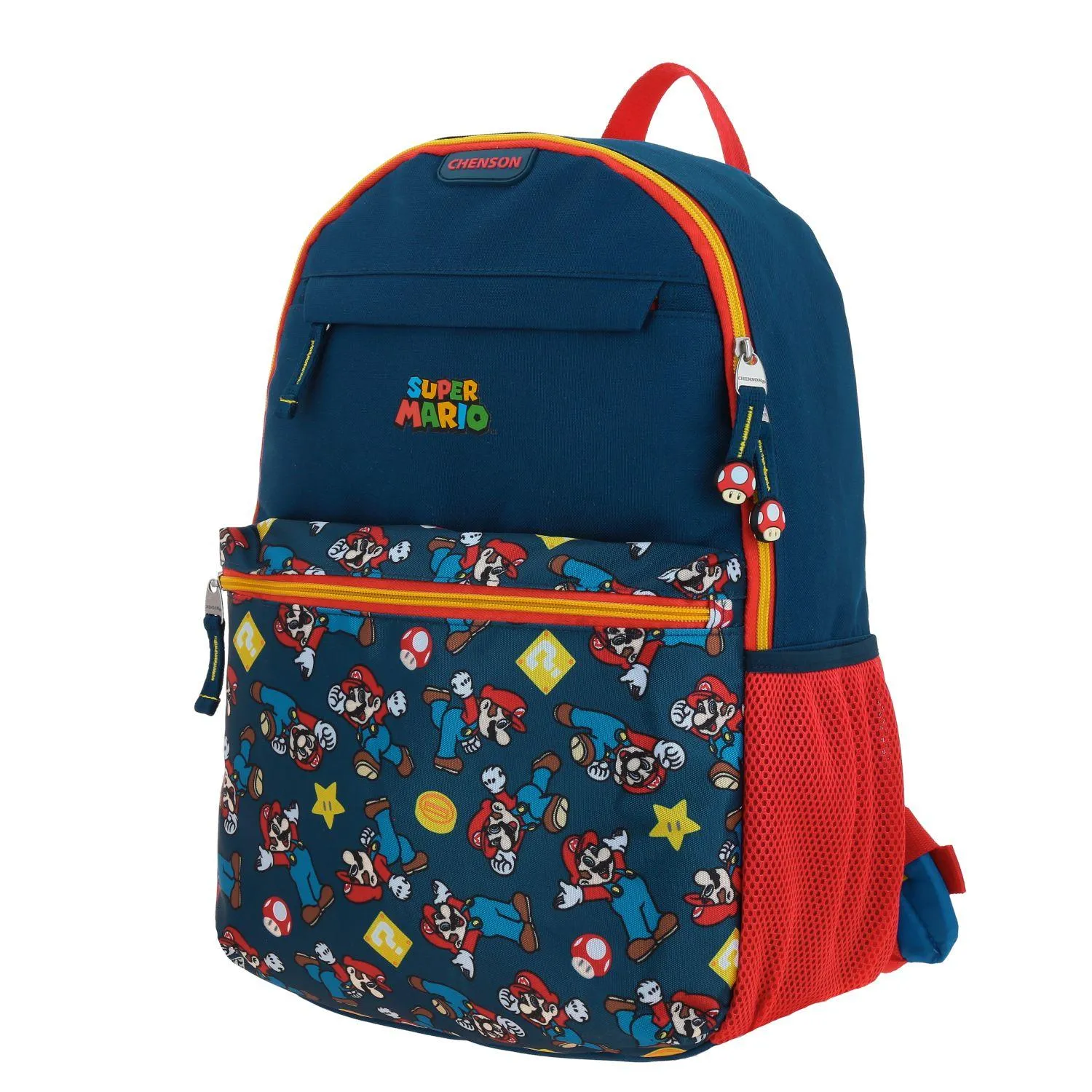 Mochila Azul Mario Bros Para Nio Chenson Gori