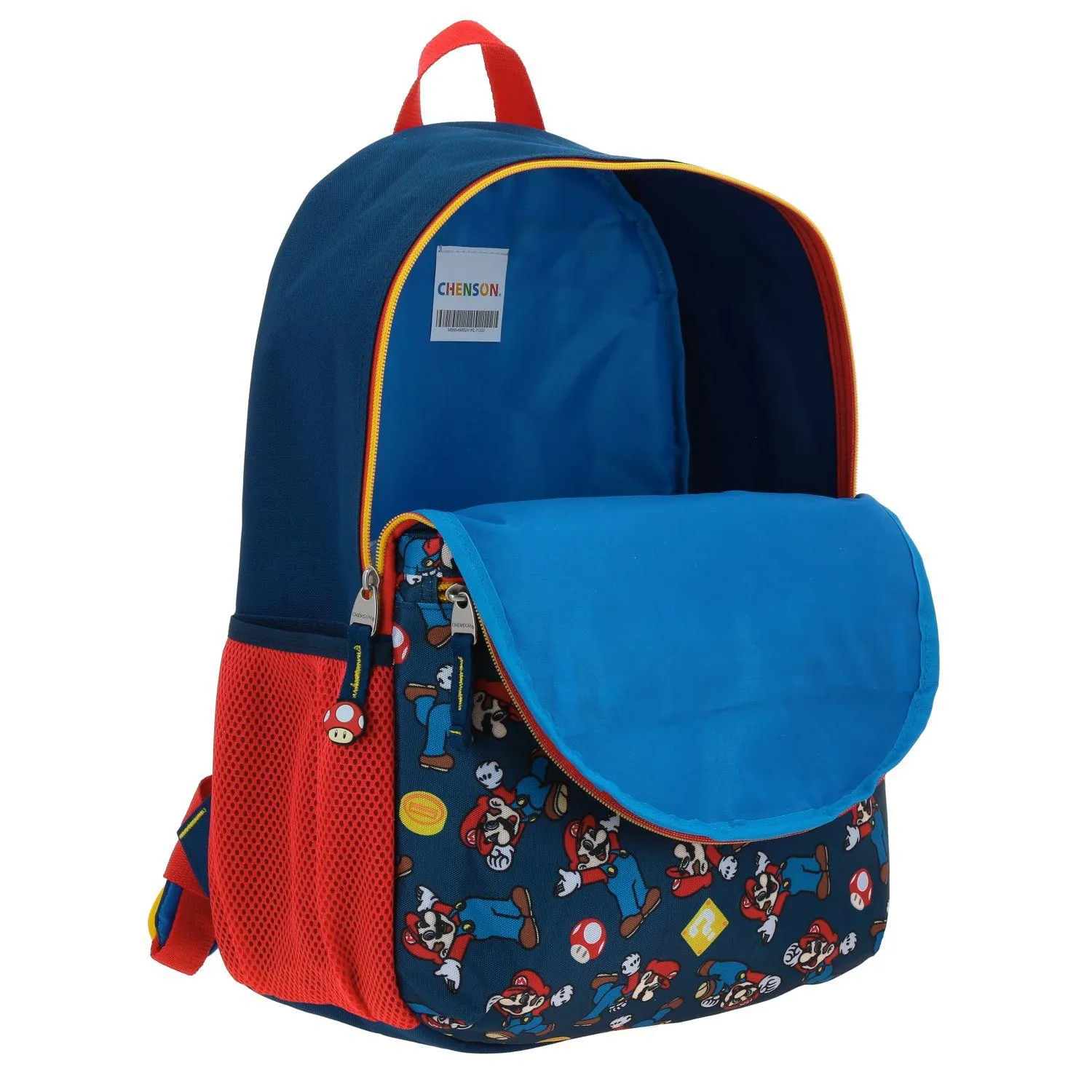 Mochila Azul Mario Bros Para Nio Chenson Gori