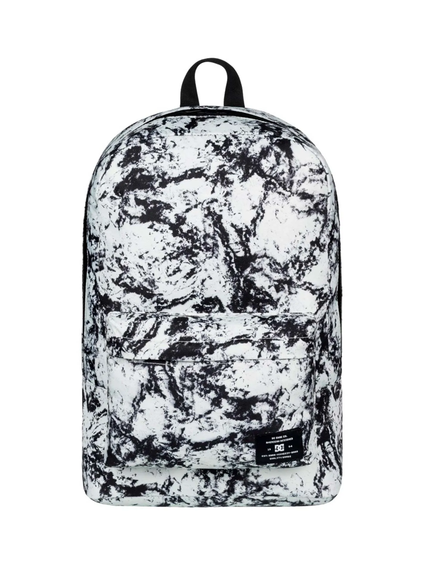 Mochila  DC ADYBP03002 BUNKER LILY WHITE bolsillo ordenador negra y blanca