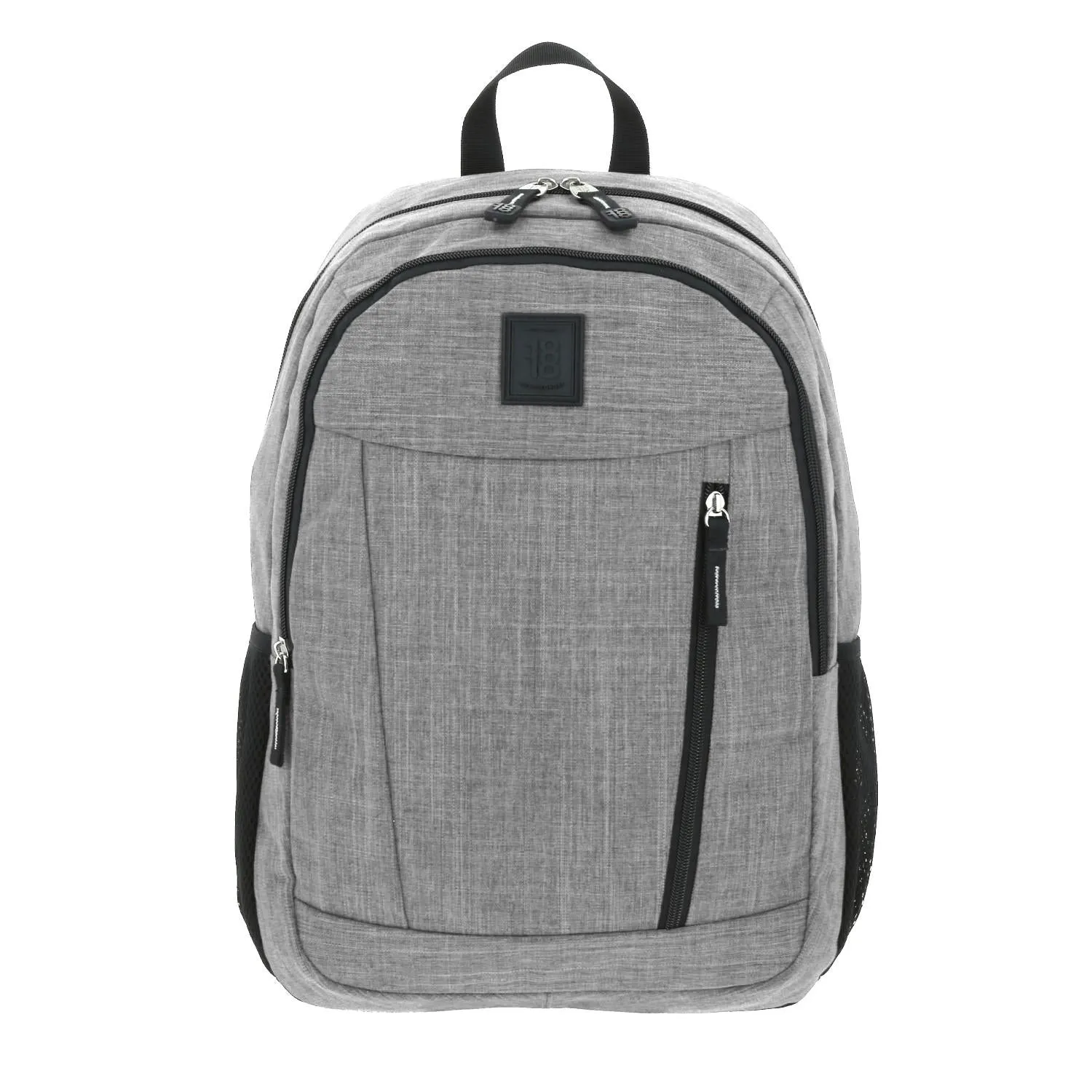 Mochila Grande 1818 Unisex Hop Gris Con Porta Laptop De Hasta 15.