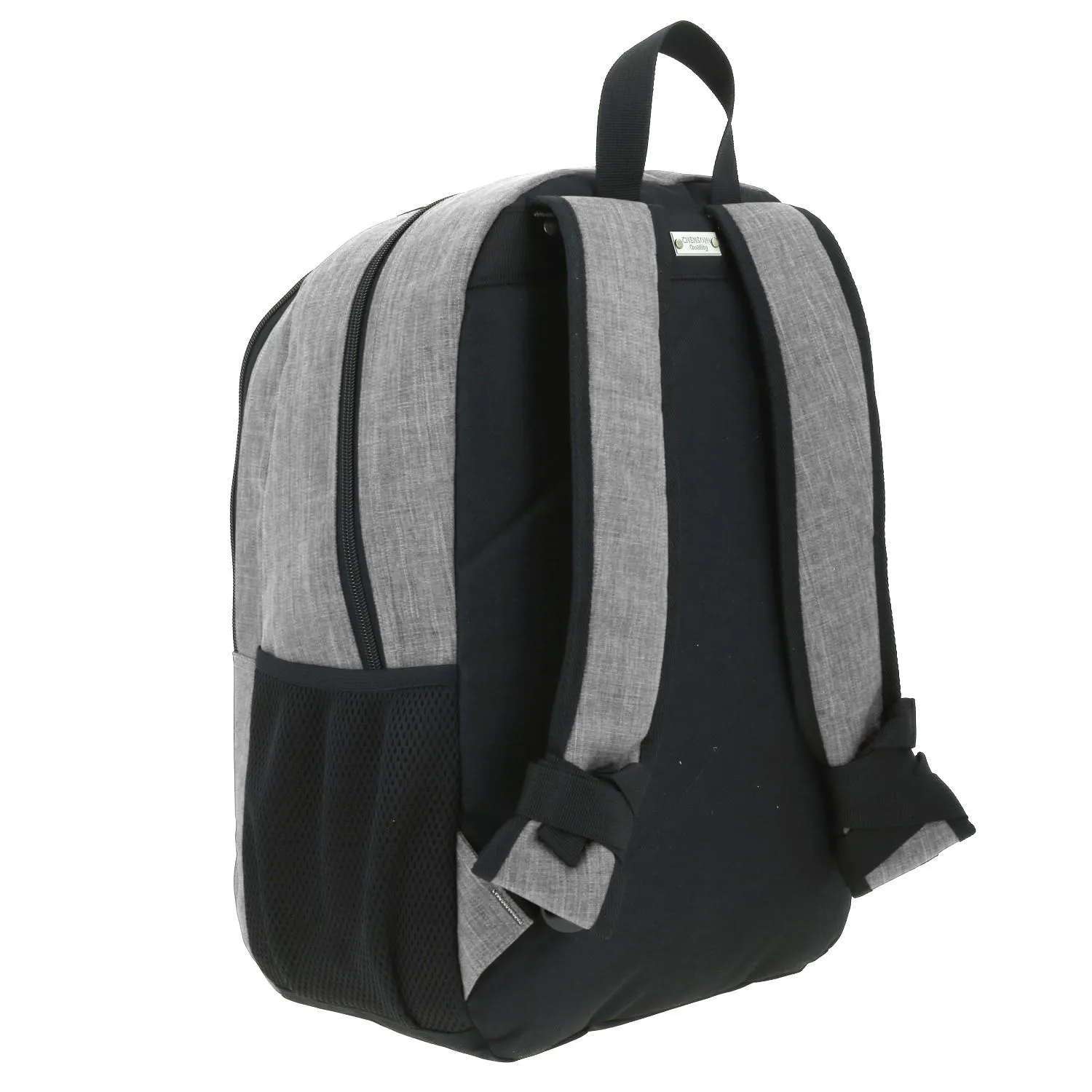 Mochila Grande 1818 Unisex Hop Gris Con Porta Laptop De Hasta 15.