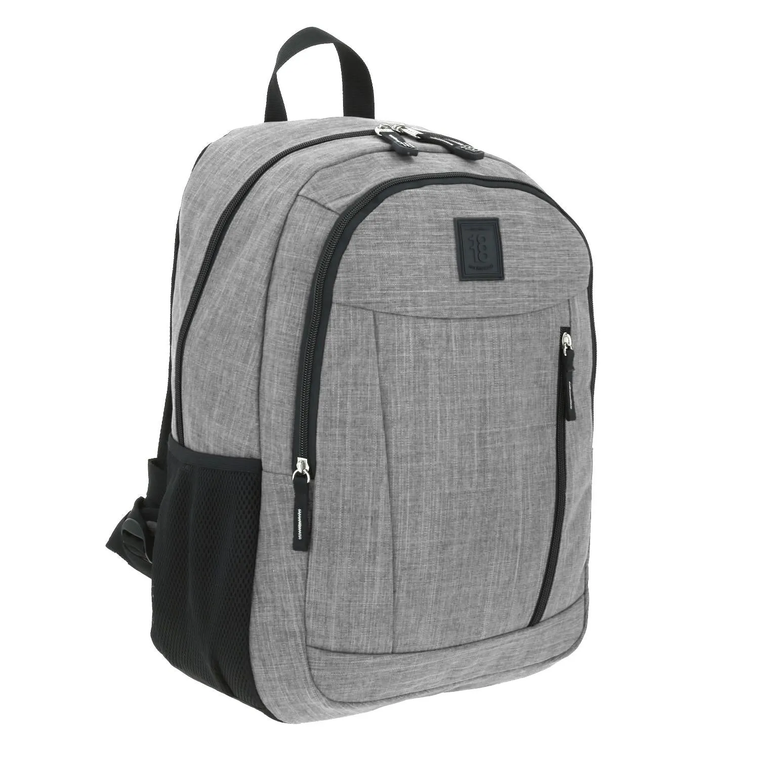 Mochila Grande 1818 Unisex Hop Gris Con Porta Laptop De Hasta 15.