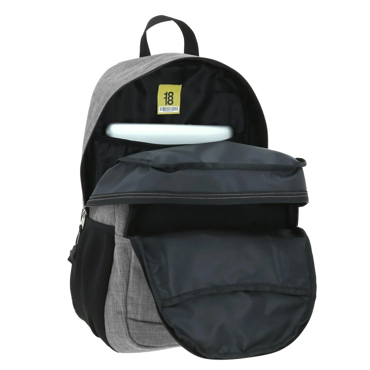 Mochila Grande 1818 Unisex Hop Gris Con Porta Laptop De Hasta 15.