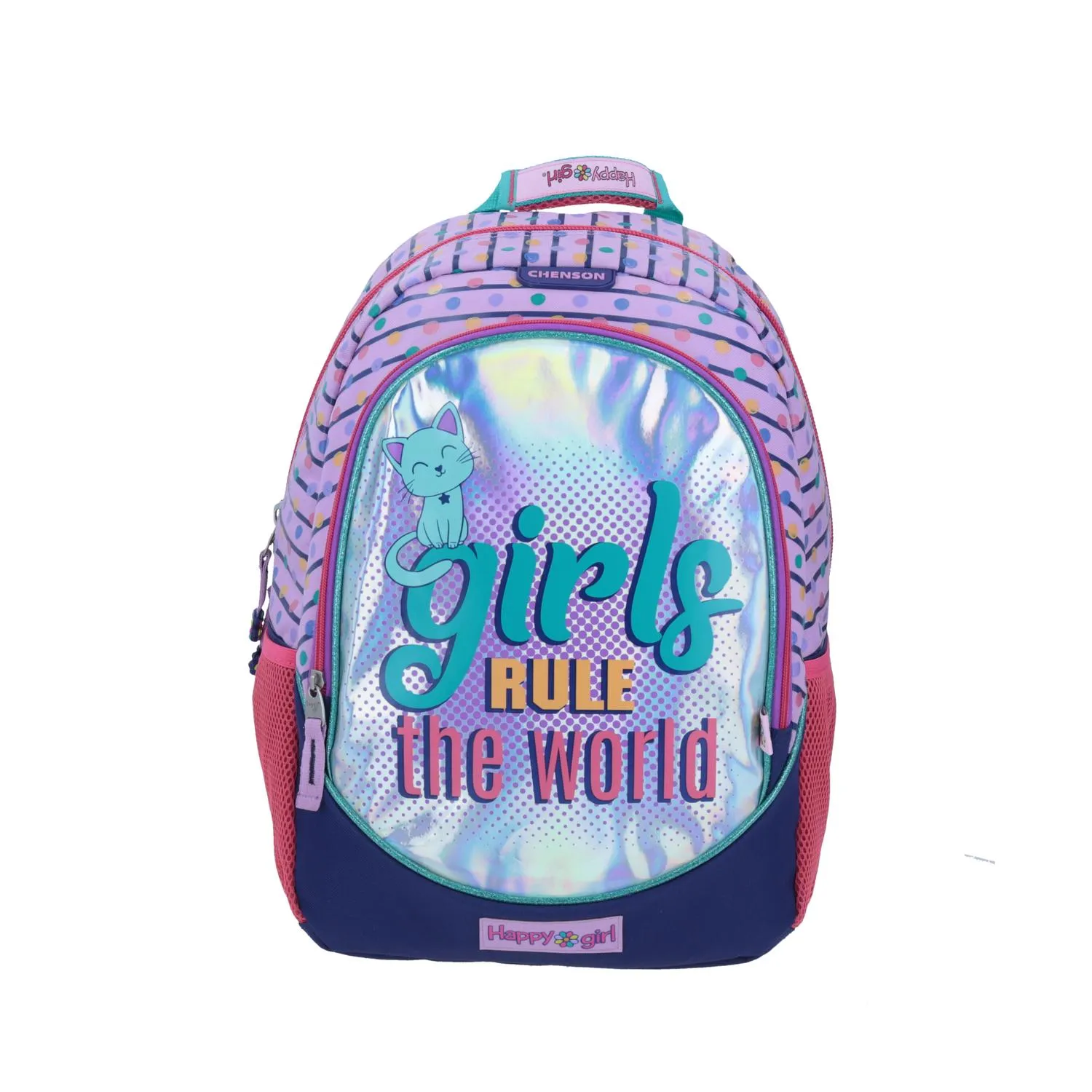 Mochila grande Purpura HAPPY GIRL Porta tablet.