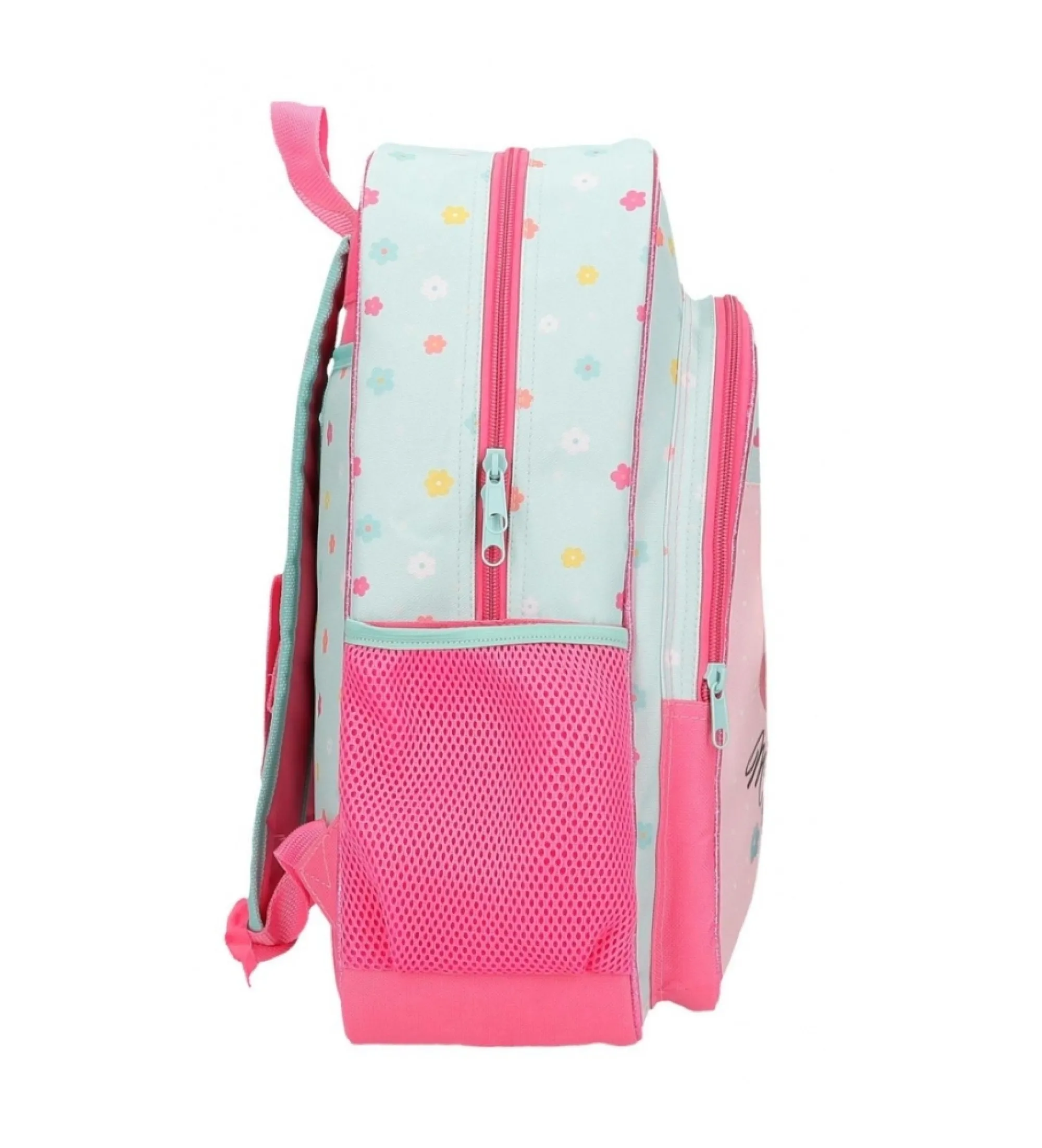 Mochila Minnie Imagine 40 cm adaptable a carro rosa