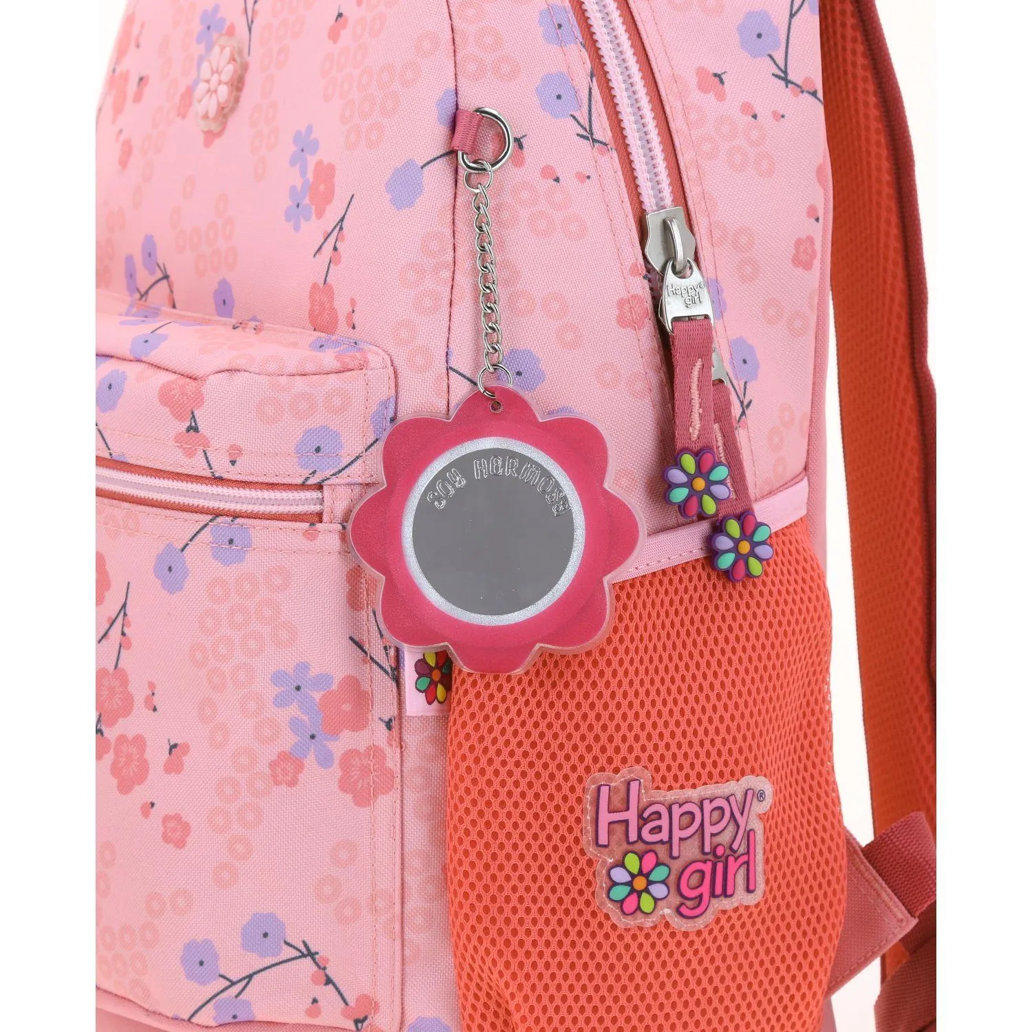 Mochila Rosa Con Porta Tablet Para Nia Happy Girl By Chenson Saku
