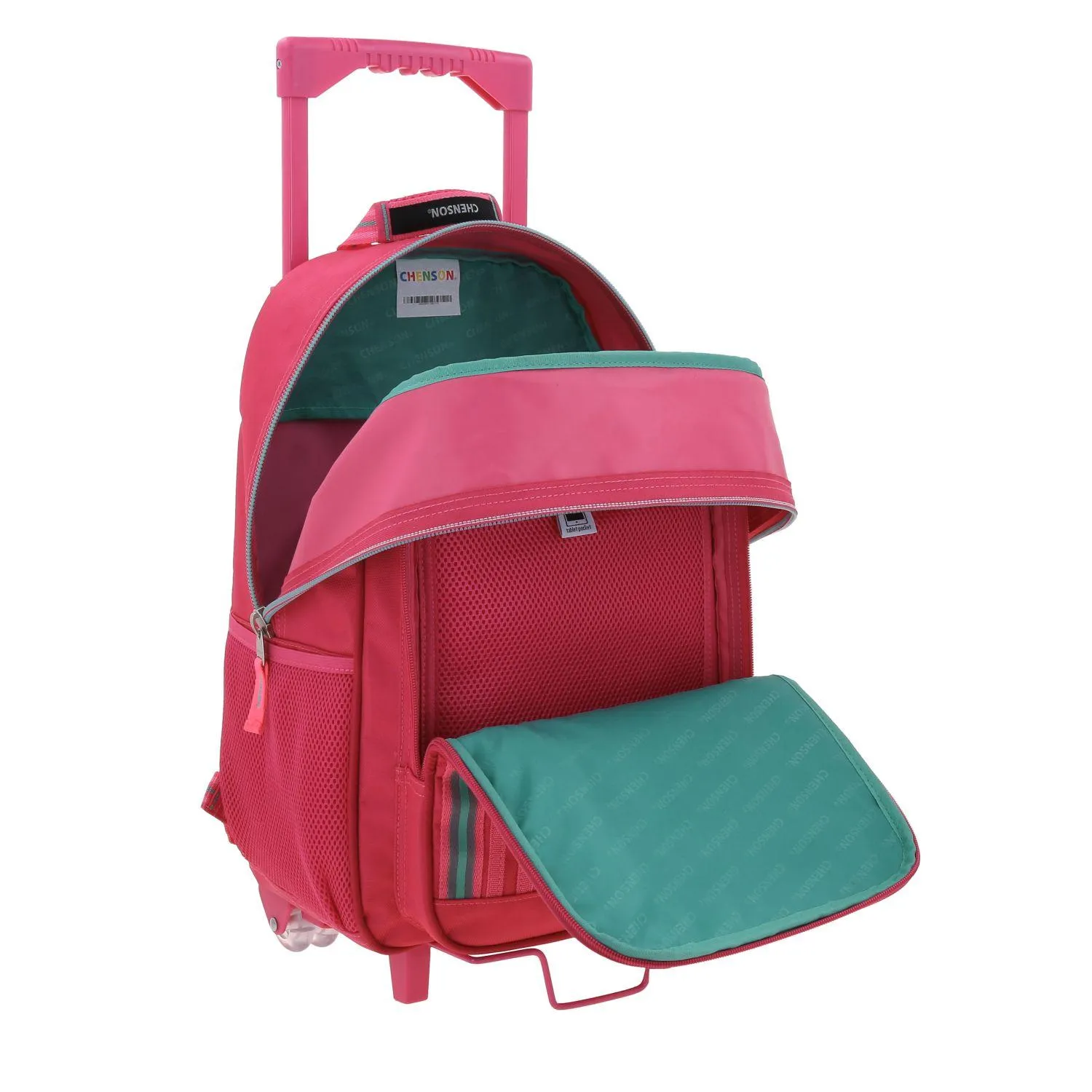 Mochila Rosa Con Ruedas Grande Chenson Chey