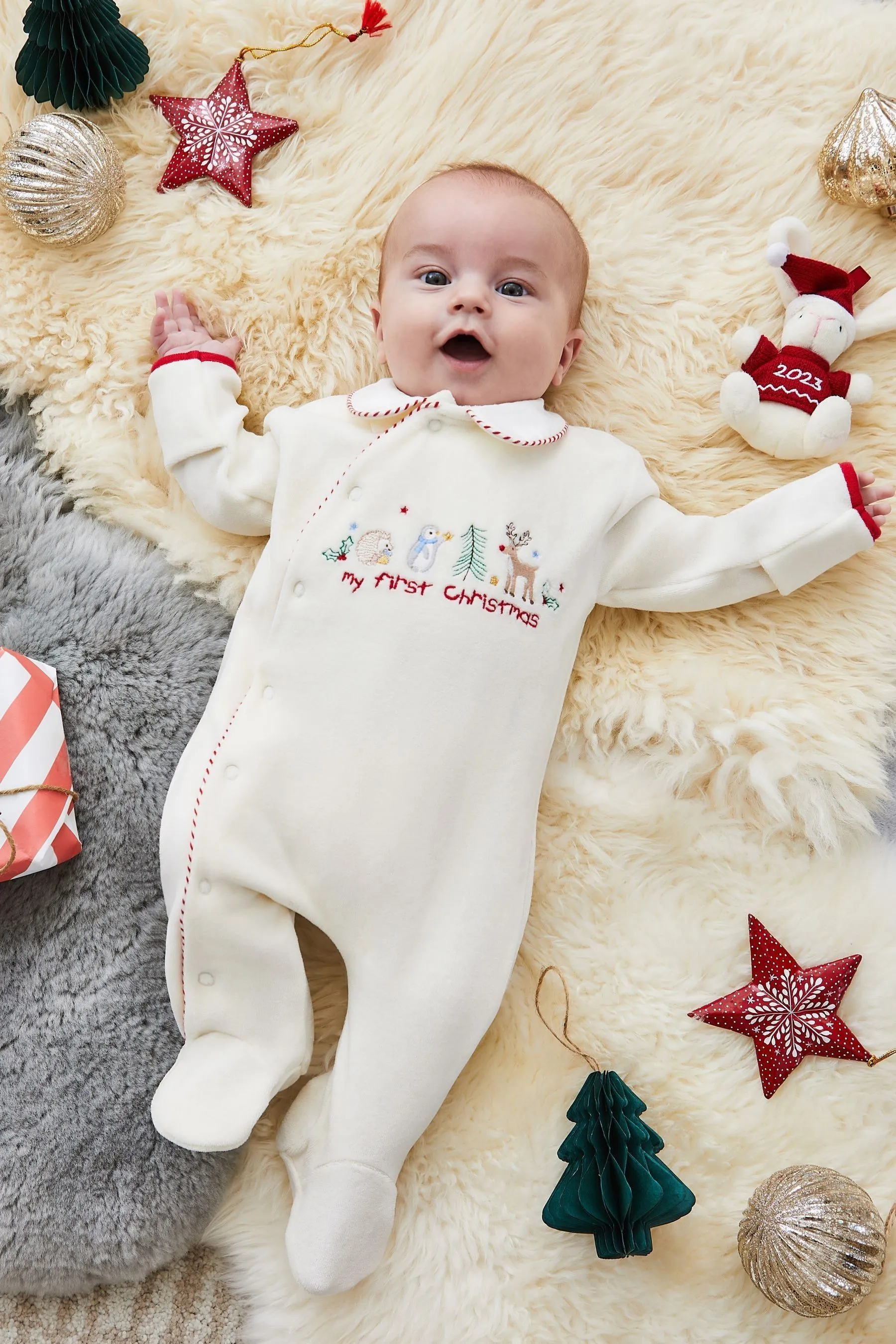 Mono con aplicaciones 'My First Christmas' de JoJo Maman Bébé