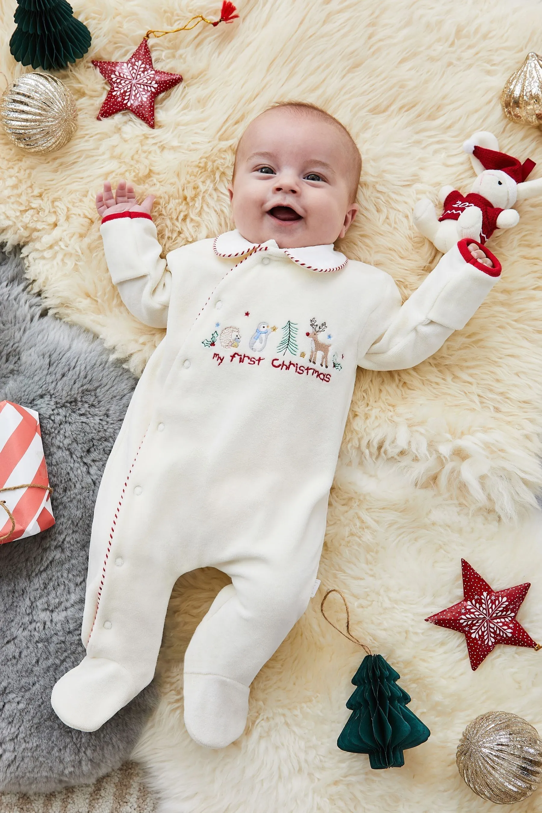 Mono con aplicaciones 'My First Christmas' de JoJo Maman Bébé