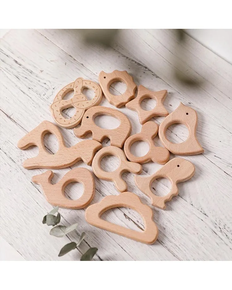 Mordedor de madera para bebés