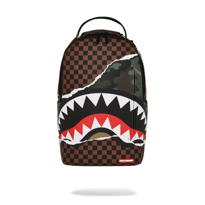 Morral Portatil Para Hombre Tear It Up Check Camo Sprayground