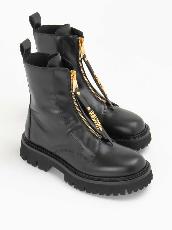 MOSCHINO BOTINES  NEGRO