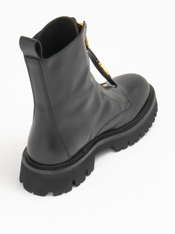 MOSCHINO BOTINES  NEGRO
