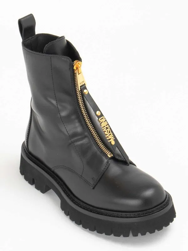 MOSCHINO BOTINES  NEGRO