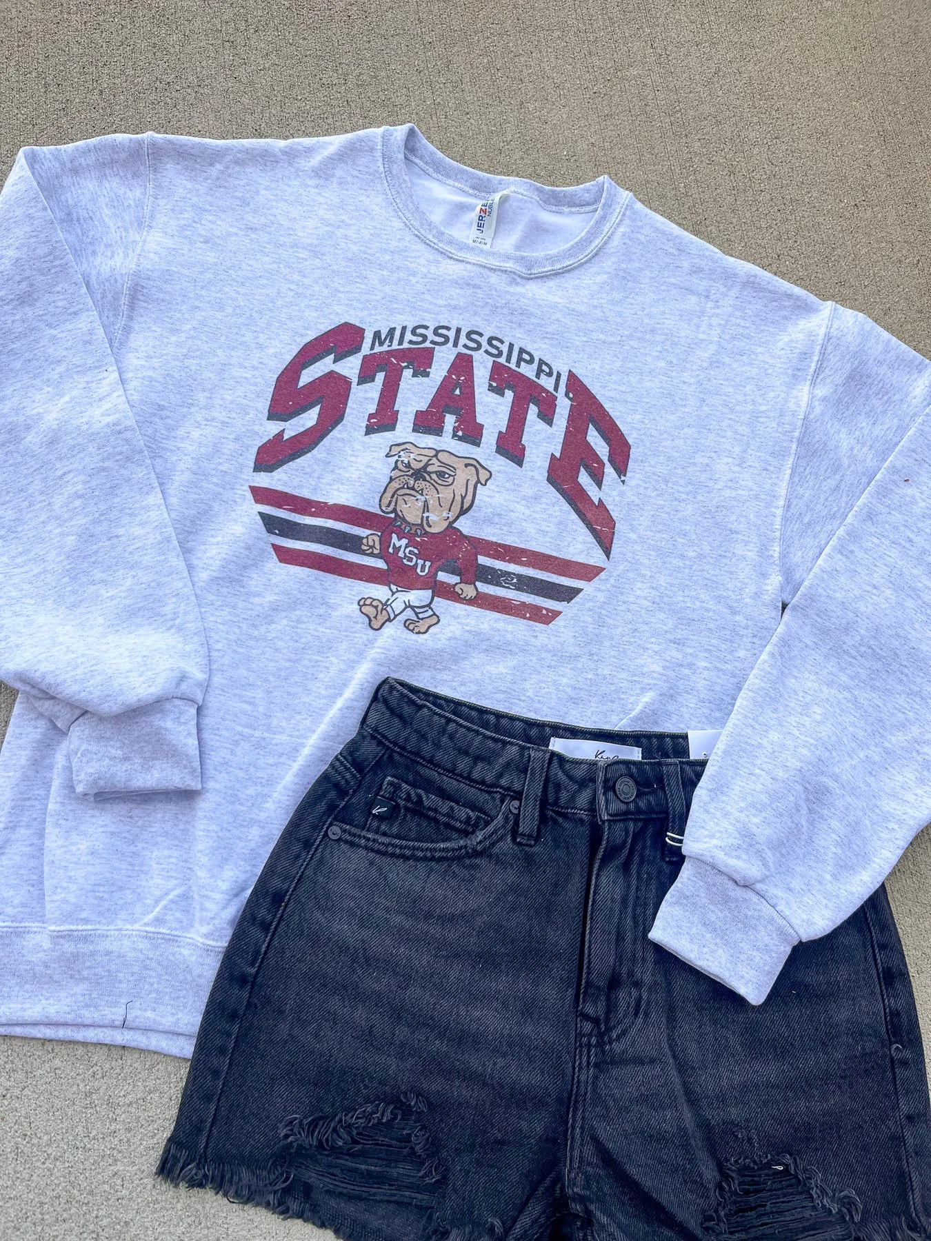 MS STATE RETRO CREWNECK
