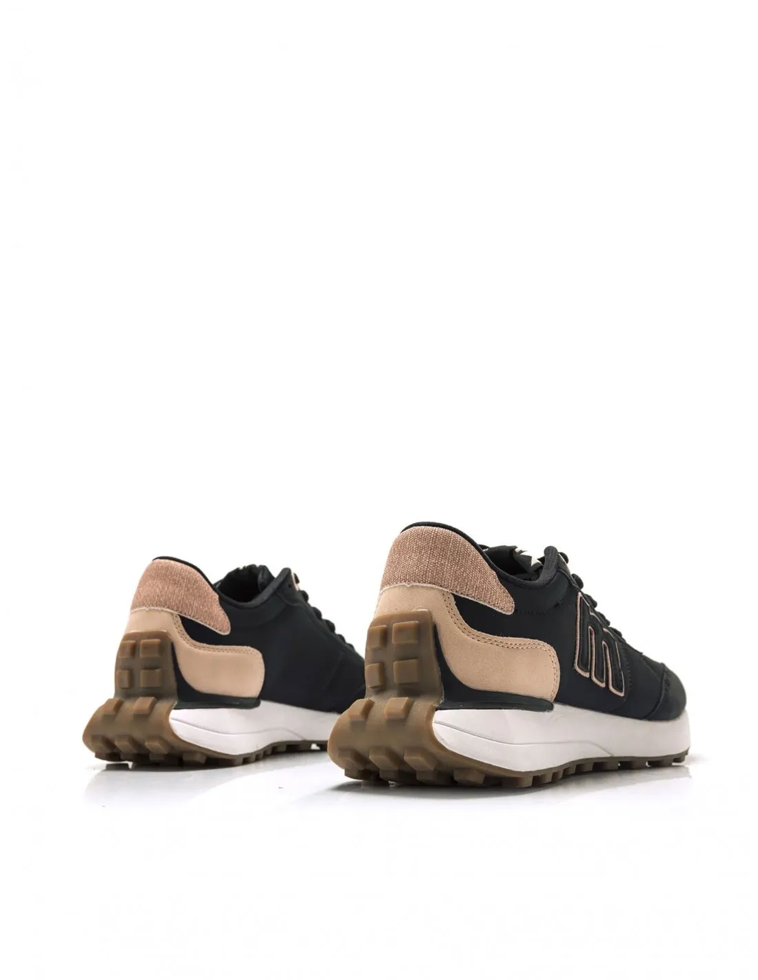 MUSTANG Zapatillas Plataforma Dentada Negras