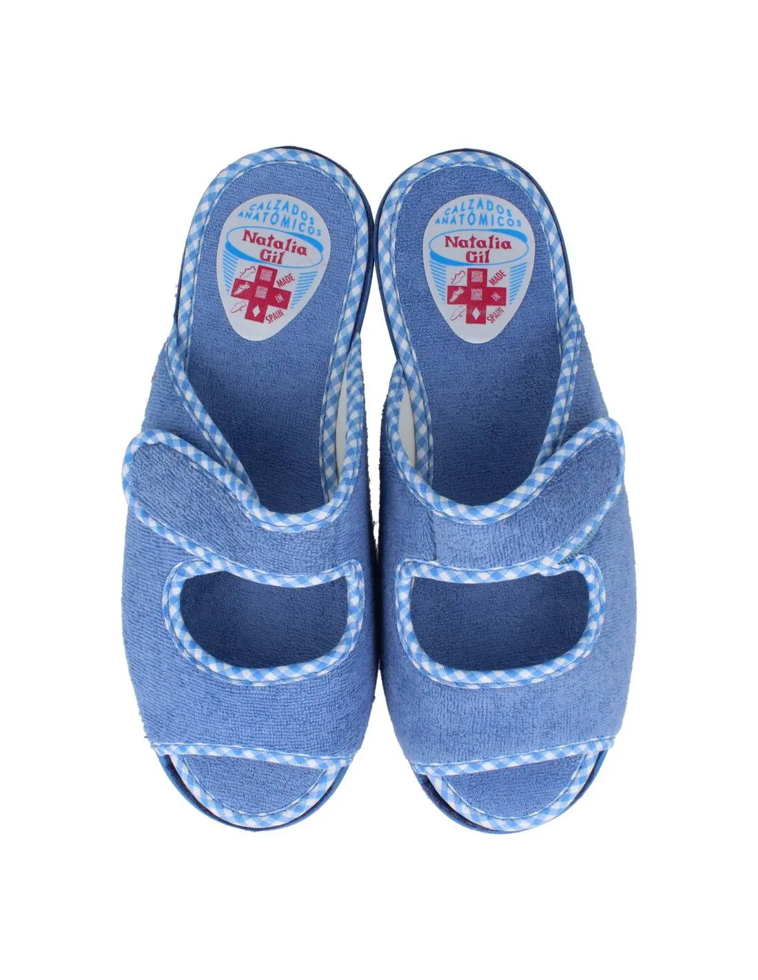 NATALIA  ZAPATILLA CASA MUJER TIRAS VELCRO AGUAMAR 301