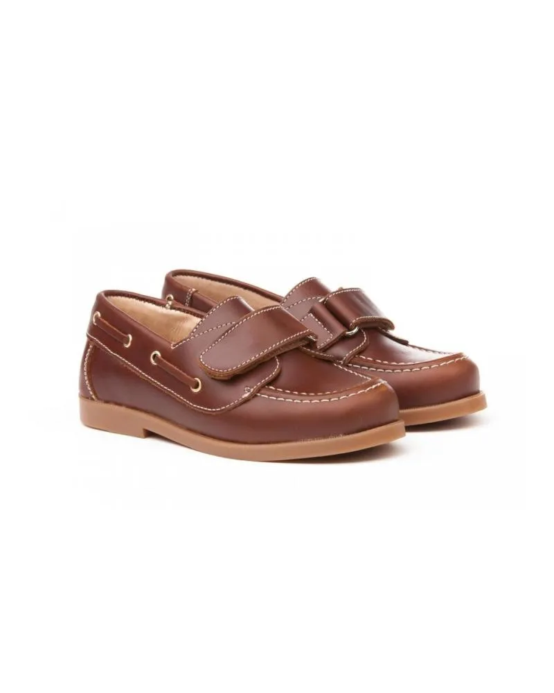 Nauticos de Niño ANGELITOS NAUTICO PIEL 353 CUERO