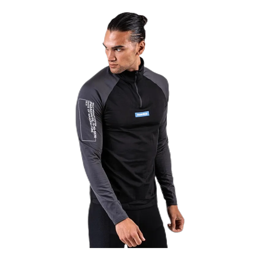 Newline Warm Zip Shirt Black/Grey