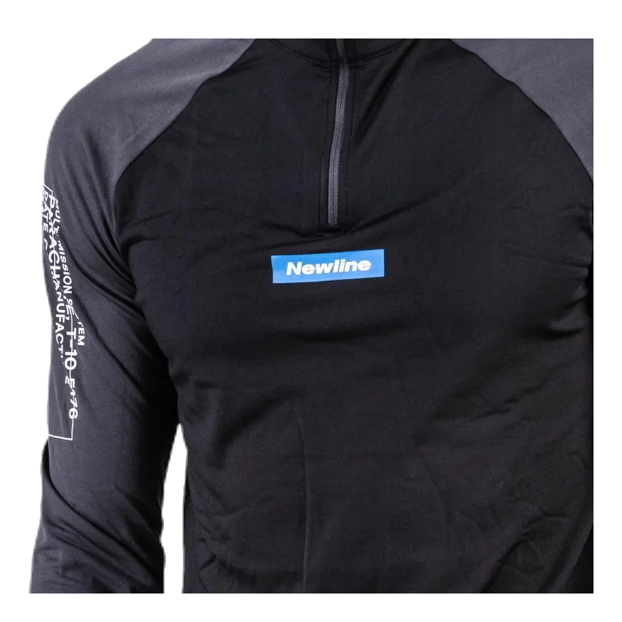 Newline Warm Zip Shirt Black/Grey