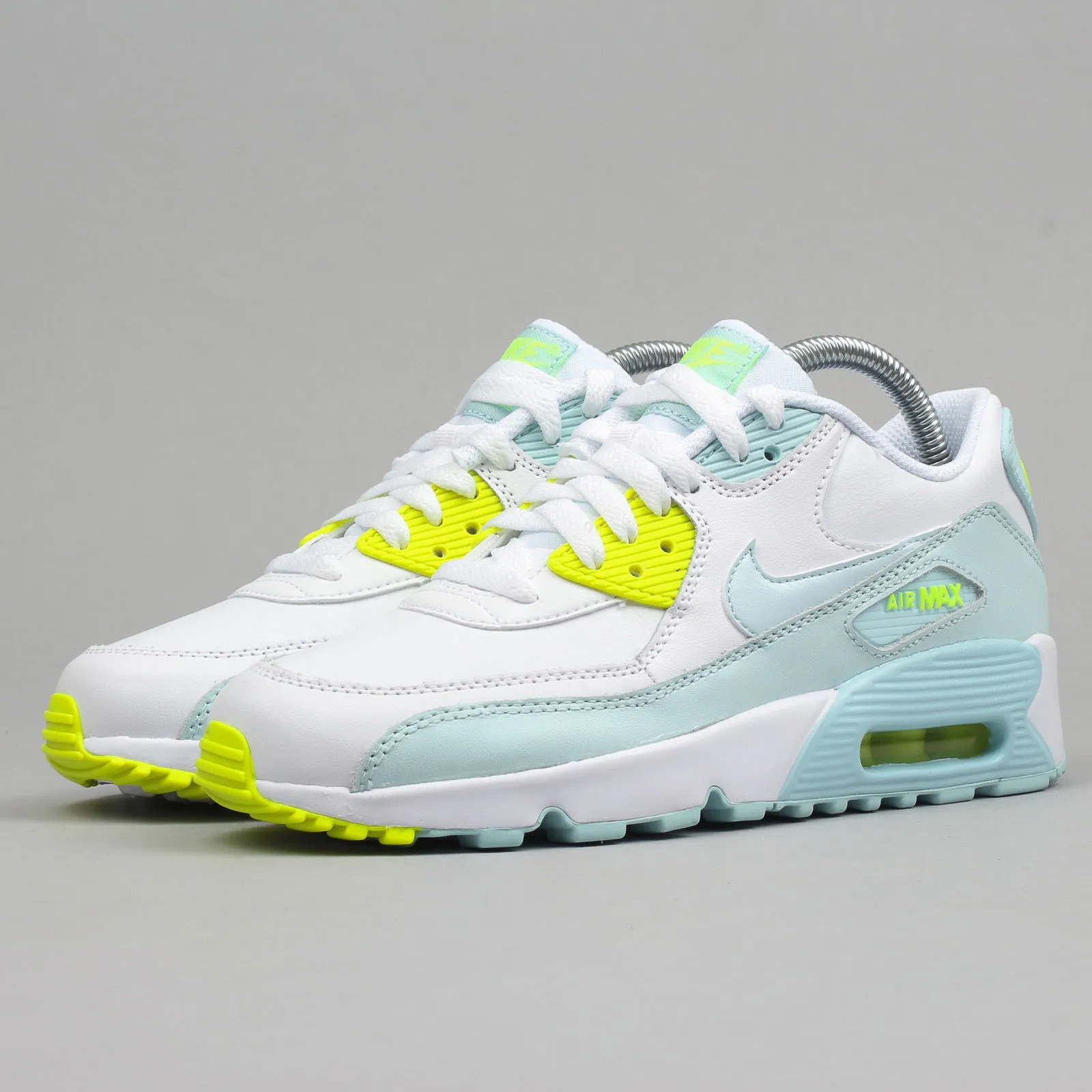 Nike Air Max 90 Leather "Glacier Blue Volt" GS