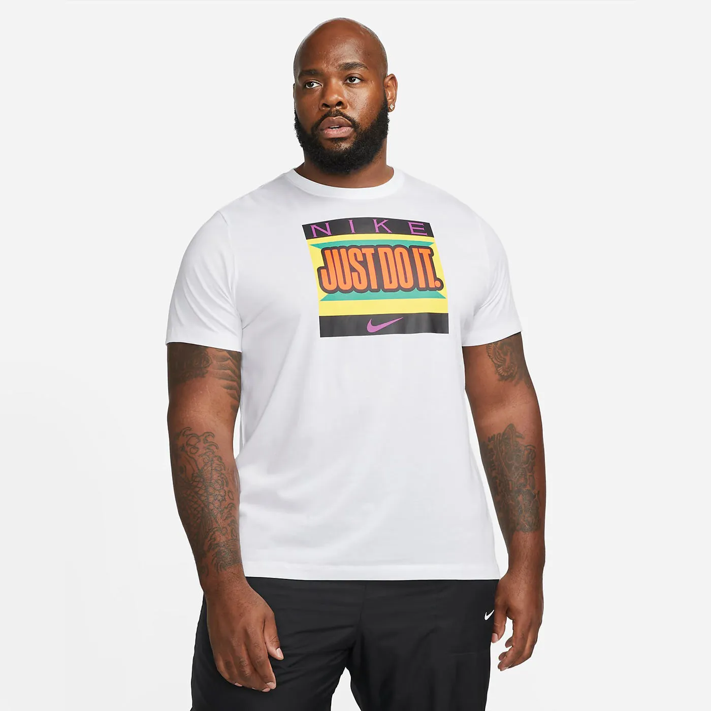 NIKE TSHIRT DRI FIT  JUST DO IT WHITE