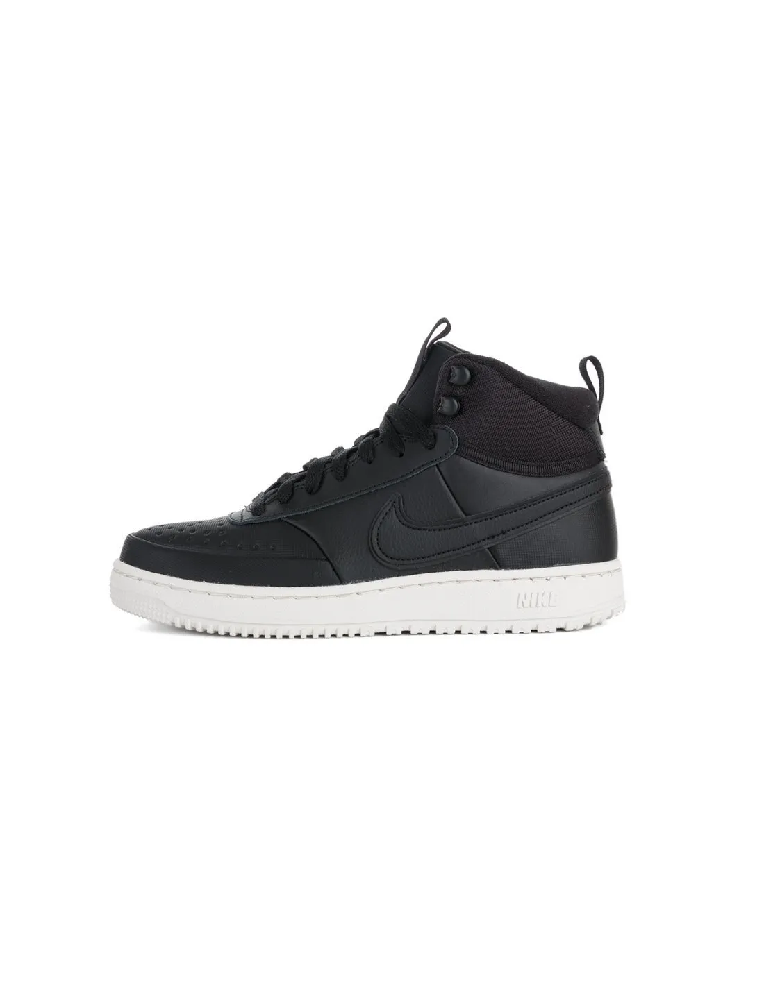 NIKE  ZAPATILLAS NEGRAS Y BLANCAS COURT VISION MID HOMBRE