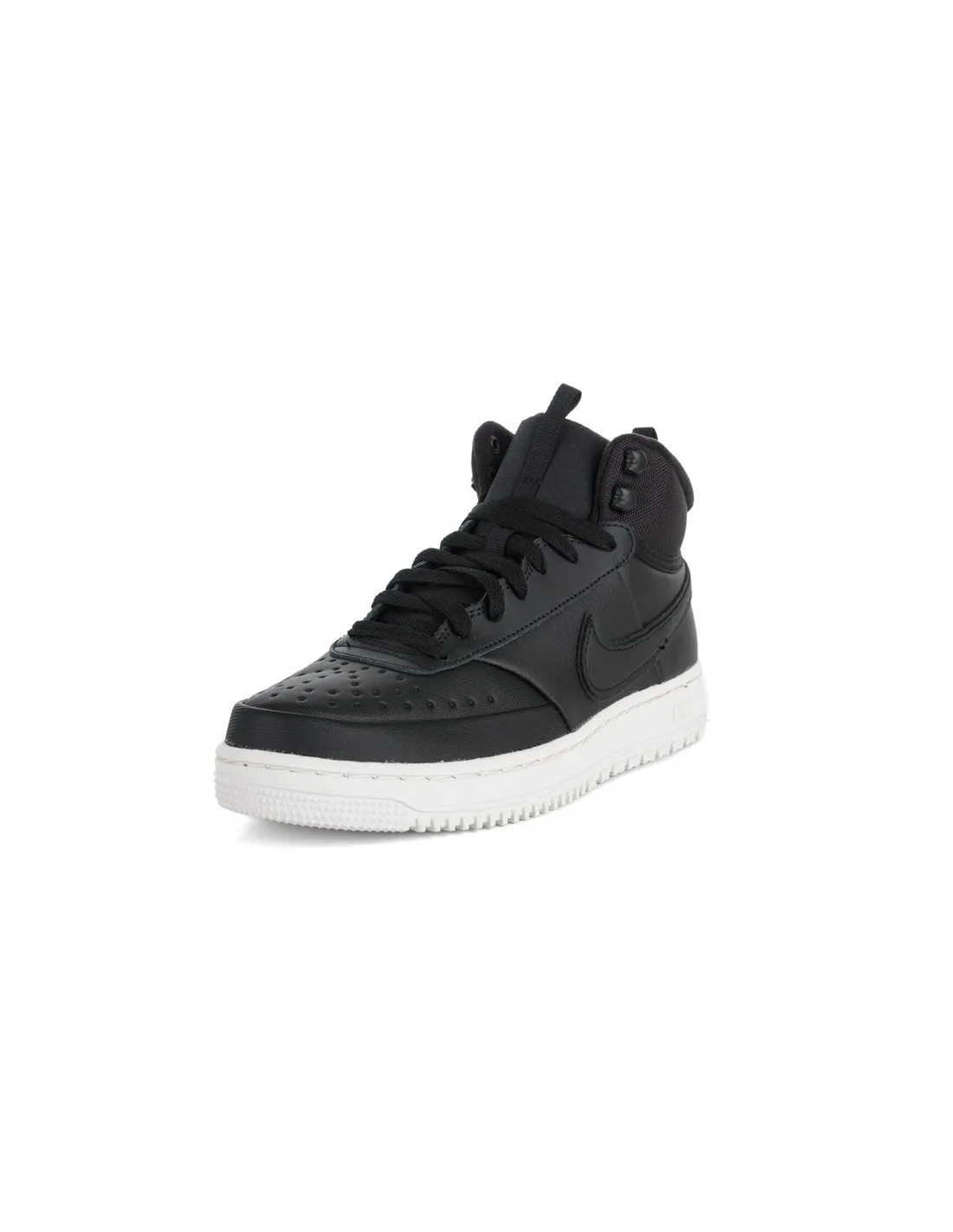 NIKE  ZAPATILLAS NEGRAS Y BLANCAS COURT VISION MID HOMBRE