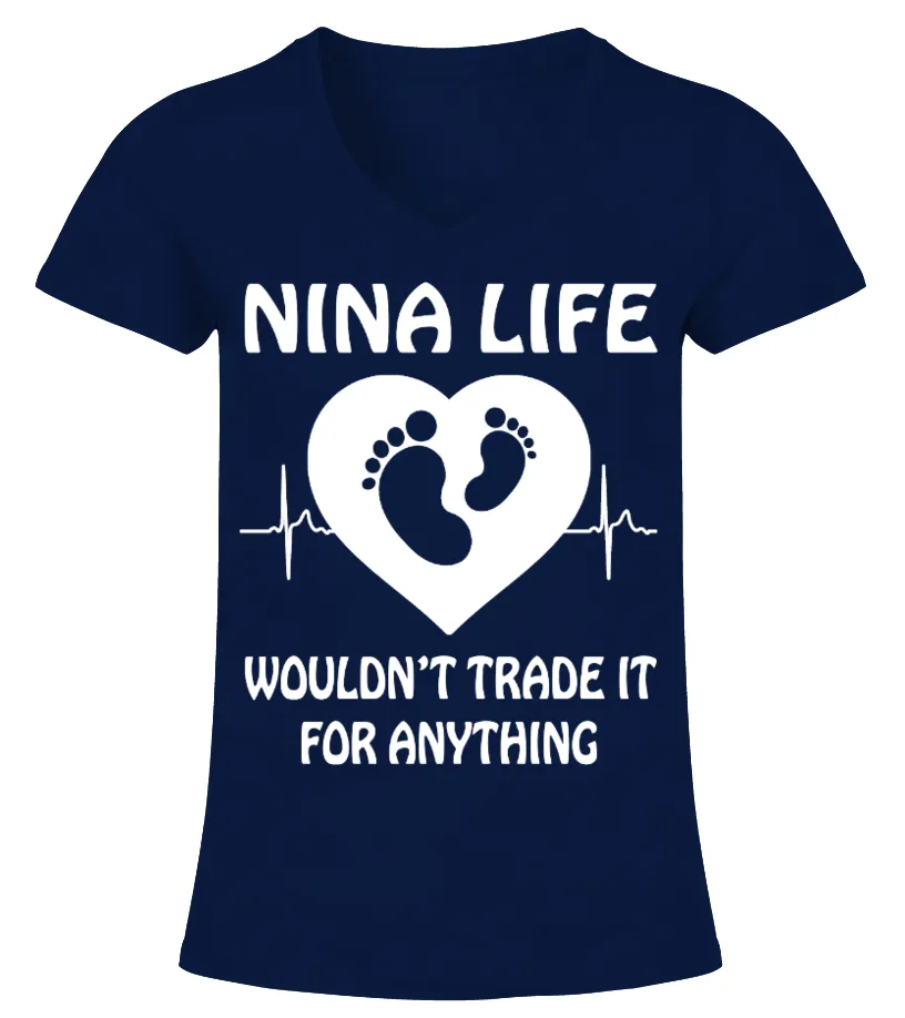 NINA LIFE (1 DAY LEFT  GET YOURS NOW CAMISETA CUELLO PICO MUJER