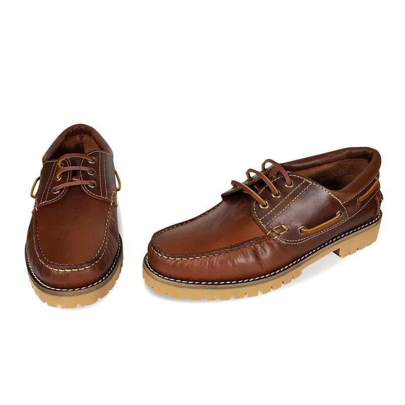 Náuticos de Hombre Piel 200 Cuero, de Casual Shoes